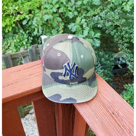 New York Yankees Mens Hat Cap New Era MLB 59Fifty Fitted - Size 7 1/4 Camouflage - Picture 1 of 16